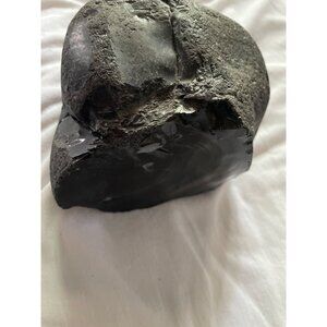Natural Black Obsidian Stone 3 lbs Healing Large Rock